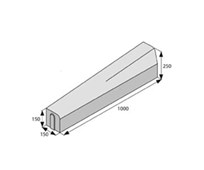 BEST MONO Přechodový LEVÝ Přírodní výška 250/150mm